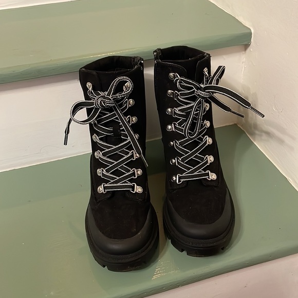 Esprit chunky heels lace up boots - Picture 3 of 6